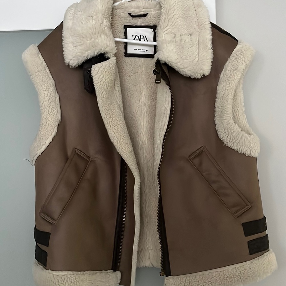 Faux Shearling Vest / Coat